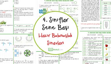 4. Sınıf Sene Başı Seviye Belirleme (Hazır Bulunuşluk) Sınavı