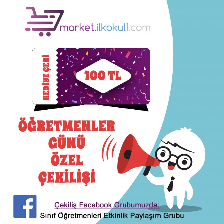 Çekiliş! Bir Öğretmenimize 100 TL Hediye Çeki Çekiliş! Bir Öğretmenimize 100 TL Hediye Çeki