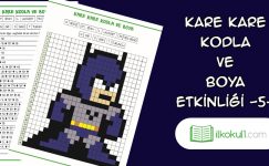 Kare Kare Kodla ve Boya Etkinliği