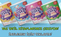 Yaz Tatil Kitaplarımız Çıkıyor! Örnek Kitaplar İçin Tıklayın!