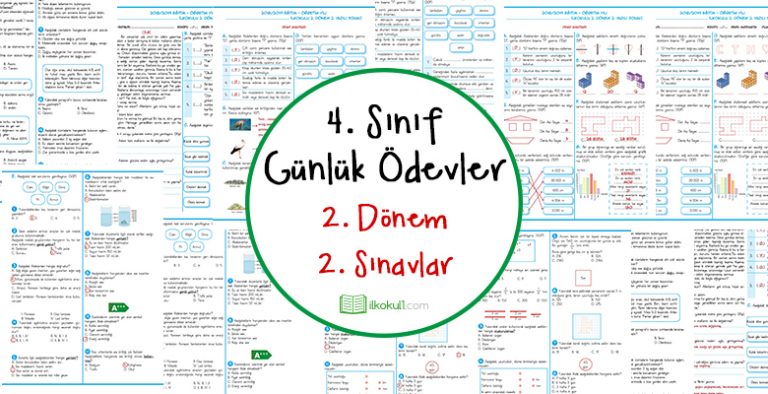 4. Sınıf 2. Dönem 2. Yazılı Sınavlar ve Cevap Anahtarları 4. Sınıf 2. Dönem 2. Yazılı Sınavlar ve Cevap Anahtarları