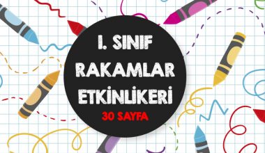 1. Sınıf “Rakamlar” Etkinlik Sayfaları