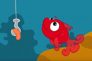 Kırmızı Balık Şarkısı ve Boyama Sayfası