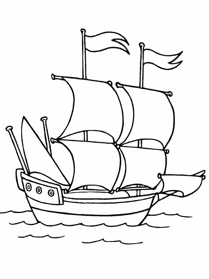 Gemi Boyama Sayfaları