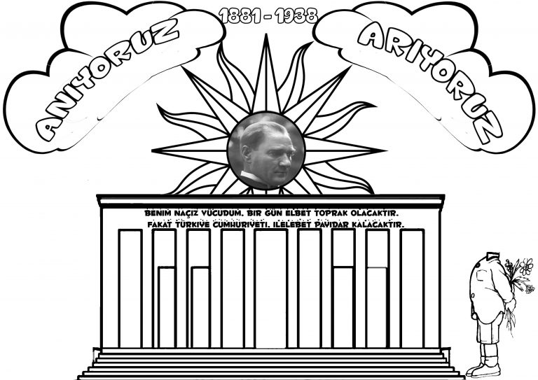 10 Kasım Boyama Sayfaları