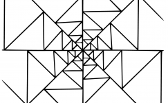 Geometrik Mandala Boyama Sayfaları