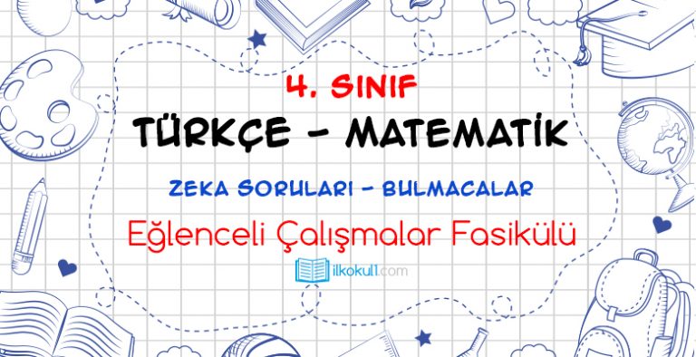 4. Sınıf Eğlenceli Çalışmalar Fasikülü 4