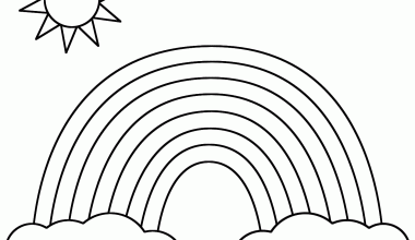 Gökkuşağı Boyama Sayfaları