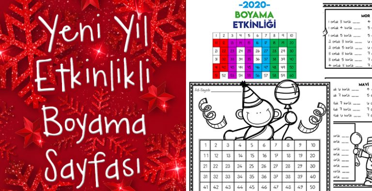 Yeni Yıl -2020- Kare Kare Boyama Etkinliği Yeni Yıl -2020- Kare Kare Boyama Etkinliği