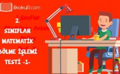 2. Sınıf Matematik -Bölme- Online Değerlendirme Testi -1-
