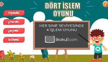 4 İşlem Oyunu -Tüm Sınıflar İçin-