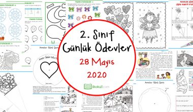 2. Sınıf Günlük Ödevler -28.05.2020-