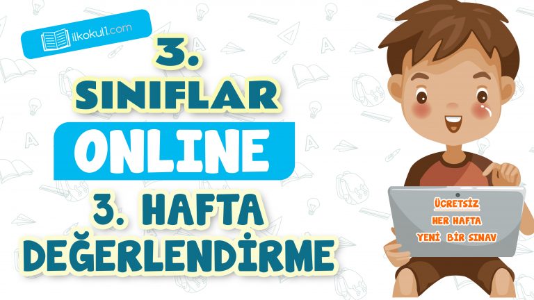 3. Sınıflar -3. Hafta Değerlendirme Testi-