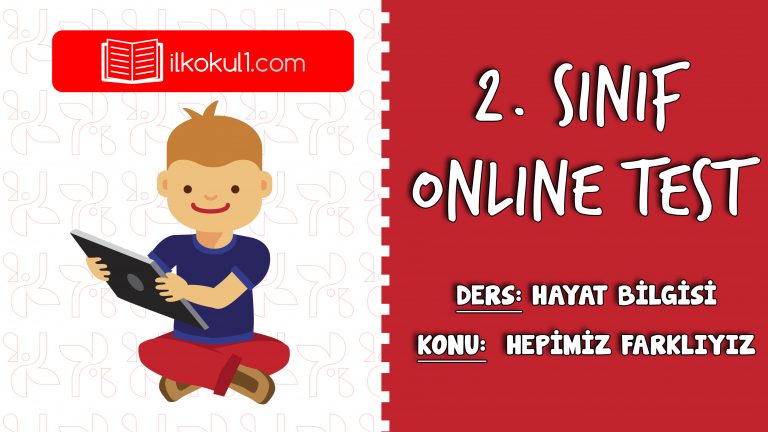 2. Sınıf Hayat Bilgisi -HEPİMİZ FARKLIYIZ-  Online Test