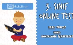 3. Sınıf Türkçe -NOKTALAMA İŞARETLERİ- Online Test
