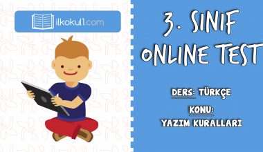 3. Sınıf Türkçe -YAZIM KURALLARI- Online Test
