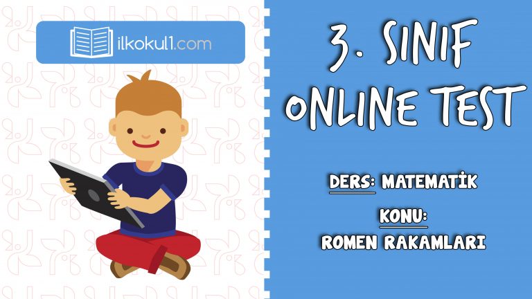 3. Sınıf Matematik -ROMEN RAKAMLARI- Online Test
