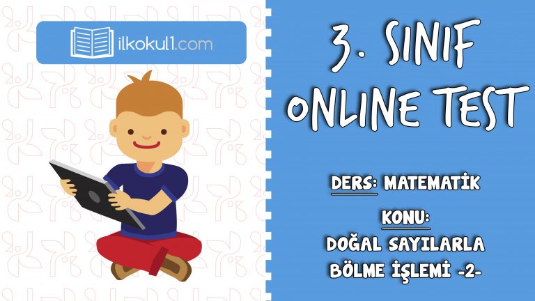 3. Sınıf Matematik -DOĞAL SAYILARLA BÖLME İŞLEMİ 2- Online Test