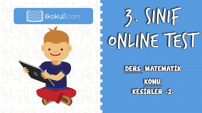3. Sınıf Matematik -KESİRLER 2- Online Test