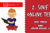 2. Sınıf Türkçe -SÖZCÜK BİLGİSİ 2- Online Test