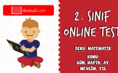 2. Sınıf Matematik -GÜN, HAFTA, AY, MEVSİM, YIL- Online Test