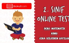 2. Sınıf Matematik -SIRA BILDIREN SAYILAR- Online Test