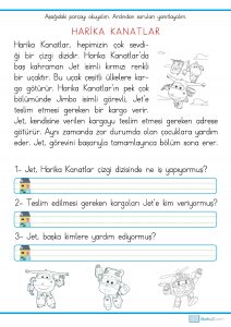 1. sınıf okuma anlama