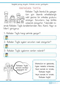 1. sınıf okuma anlama