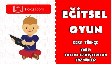 Yazımı Karıştırılan Sözcükler Oyunu