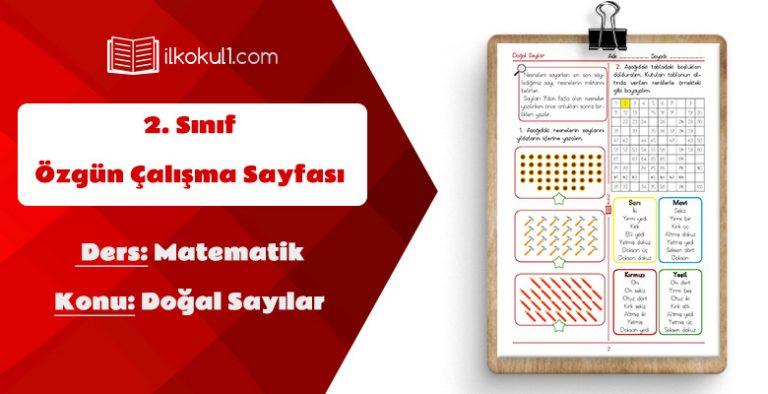 2. Sınıf Matematik 2 Basamaklı Doğal Sayılar 2. Sınıf Matematik 2 Basamaklı Doğal Sayılar