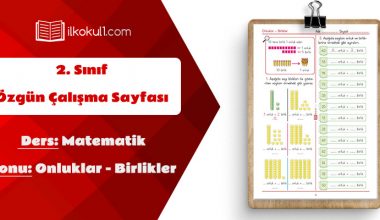 2. Sınıf Matematik 2 Basamaklı Doğal Sayılar