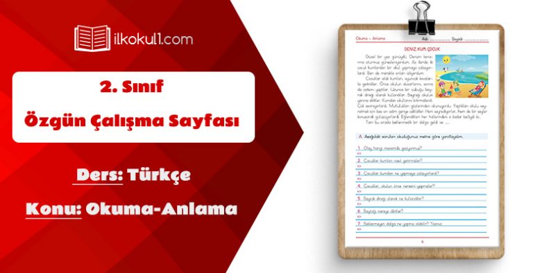 2. Sınıf Okuma-Anlama Çalışması