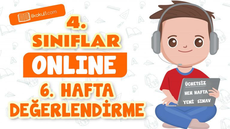 4. Sınıflar -6. Hafta Değerlendirme Testi-