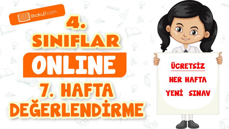 4. Sınıflar -7. Hafta Değerlendirme Testi-