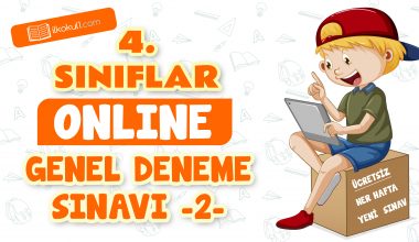 4. Sınıflar -Genel Değerlendirme Testi 2-