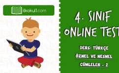 4. SINIF TÜRKÇE ÖZNEL VE NESNEL CÜMLELER – 2