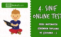 4. SINIF MATEMATİK ZİHİNDEN TOPLAMA VE ÇIKARMA – 1