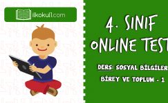 4. SINIF SOSYAL BİLGİLER BİREY VE TOPLUM – 1