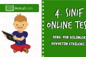 4. SINIF FEN BİLİMLERİ KUVVETİN ETKİLERİ – 1