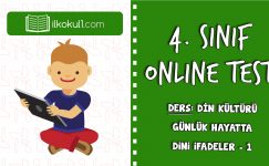 4. SINIF DİN KÜLTÜRÜ GÜNLÜK HAYATTA DİNİ İFADELER – 1