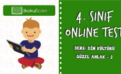 4. SINIF DİN KÜLTÜRÜ GÜZEL AHLAK – 2