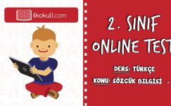 2. SINIF TÜRKÇE SÖZCÜK BİLGİSİ – 2