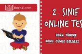 2. SINIF TÜRKÇE CÜMLE BİLGİSİ – 2