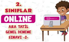 2. Sınıflar -Ara Tatil Genel Deneme Sınavı 2-