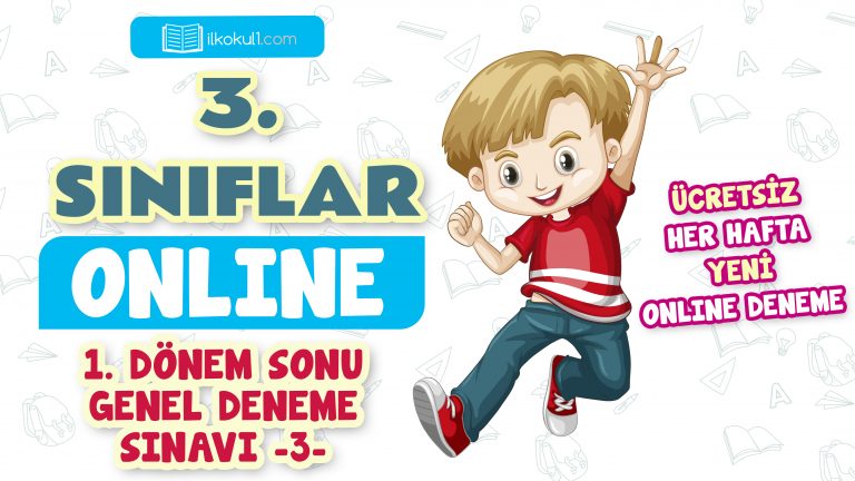 3. Sınıflar 1. Dönem Sonu Genel Deneme Sınavı -3-