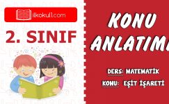 2.Sınıf Matematik Eşit İşareti Konu Anlatımı