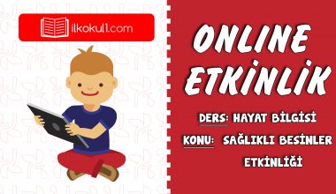 2.SINIF HAYAT BİLGİSİ SAĞLIKLI BESİNLER ETKİNLİĞİ