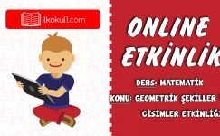 2. SINIF MATEMATİK GEOMETRİK ŞEKİLLER VE CİSİMLER ETKİNLİĞİ