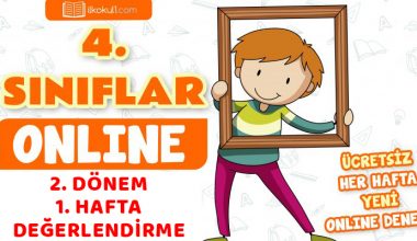 4.Sınıf 2.Dönem 1.Hafta Deneme Sınavı