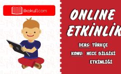 2. SINIF TÜRKÇE HECE BİLGİSİ ETKİNLİĞİ